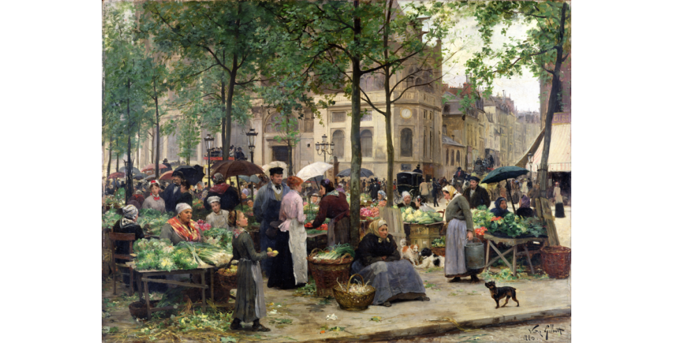 Le Carreau des Halles, 1880, Victor Gabriel Gilbert, French, 1847-1933 Le Carreau des Halles, 1880, Victor Gabriel Gilbert, French, 1847-1933